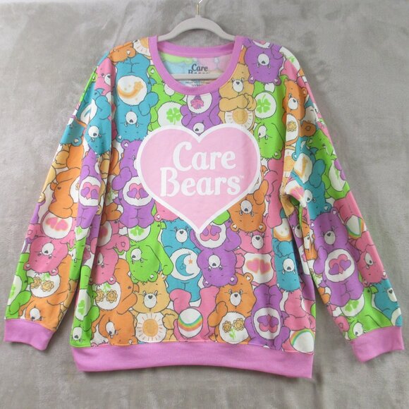 Care Bears Tops - CARE BEARS Hybrid Apparel Multicolor Sweatshirt Women's Size XL TikTok Viral